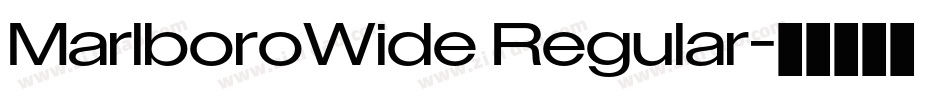 MarlboroWide Regular字体转换